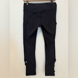 Lululemon Run Tempo Ruched Crop Leggings